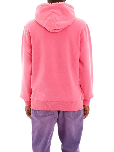 Shop Stussy Hoodie With Logo Embroidery In Pink (pink)