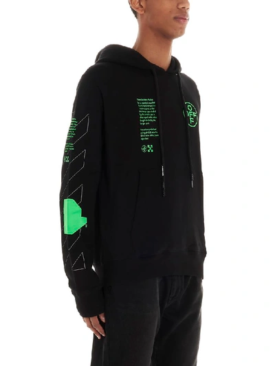 Shop Off-white Arch Shapes Hoodie In Black