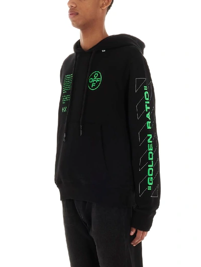 Shop Off-white Arch Shapes Hoodie In Black