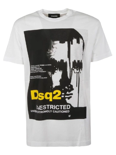 Shop Dsquared2 Printed T-shirt In White