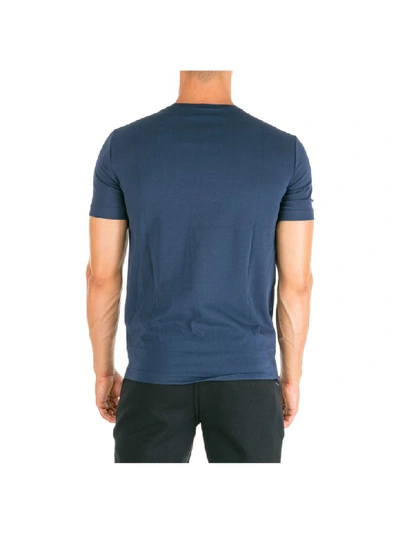 Shop Ea7 Emporio Armani  Space Plein T-shirt In Navy Blue