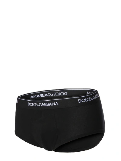 Shop Dolce & Gabbana Pack Of Two Briefs In Nero