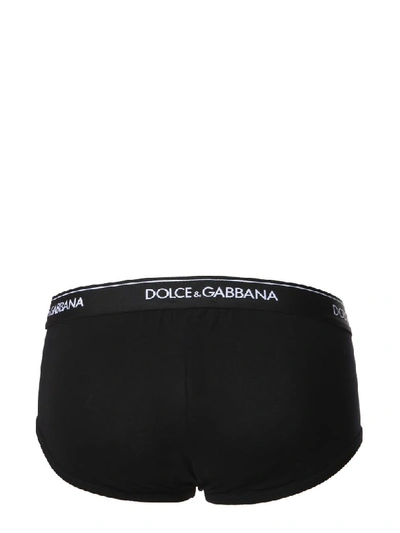 Shop Dolce & Gabbana Pack Of Two Briefs In Nero