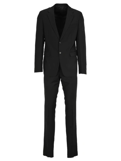 Shop Prada Slim Fit Two Piece Suit In Black