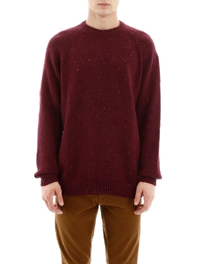 Shop Carhartt Anglistic Pull In Merlot Heather (red)