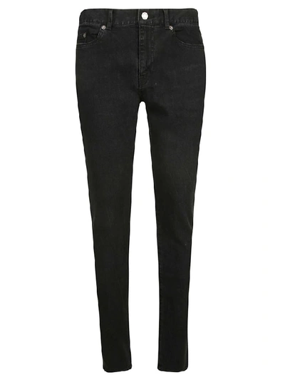 Shop Saint Laurent Skinny Fit Jeans In Black