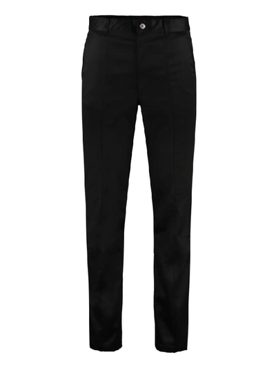 Shop Givenchy Cotton Trousers In Black