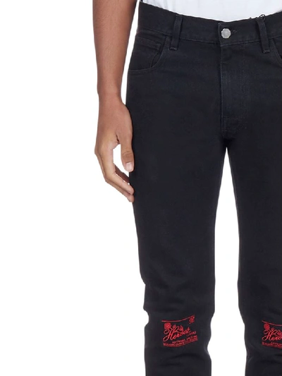 Shop Raf Simons Trousers In Black