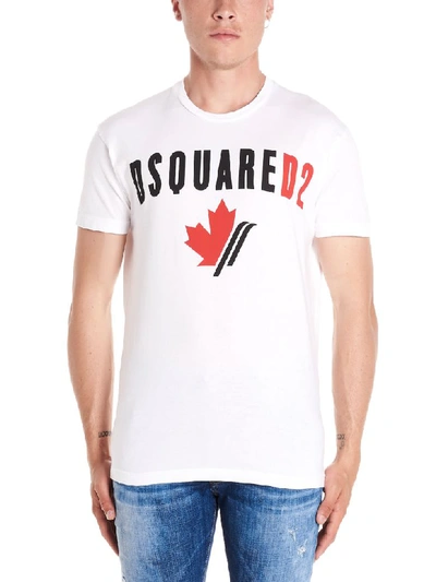 Shop Dsquared2 T-shirt In White