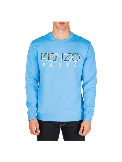 Shop Kenzo World Sweatshirt In Azzurro