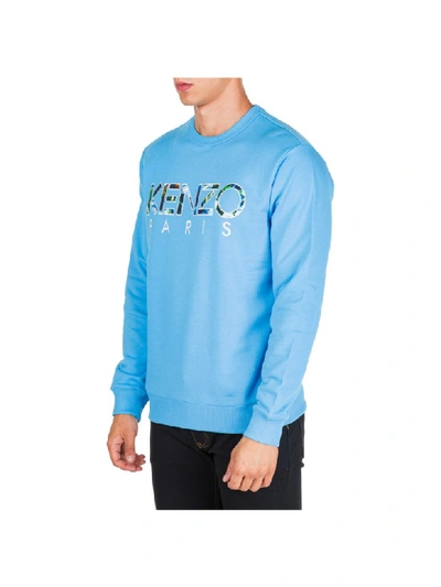 Shop Kenzo World Sweatshirt In Azzurro