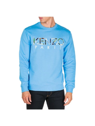 Shop Kenzo World Sweatshirt In Azzurro