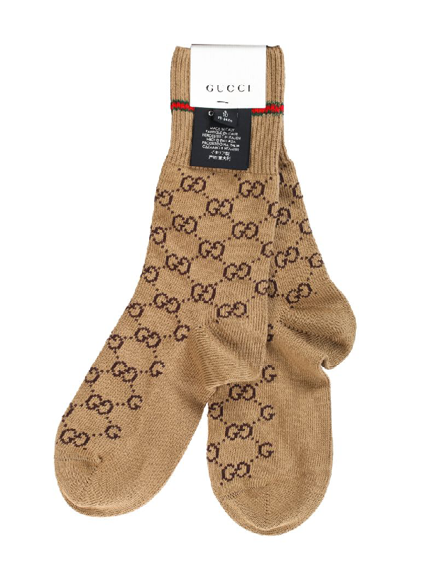 Gucci Socks In Beige | ModeSens