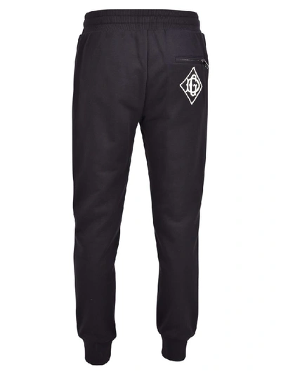 Shop Dolce & Gabbana Branded Trousers In Black