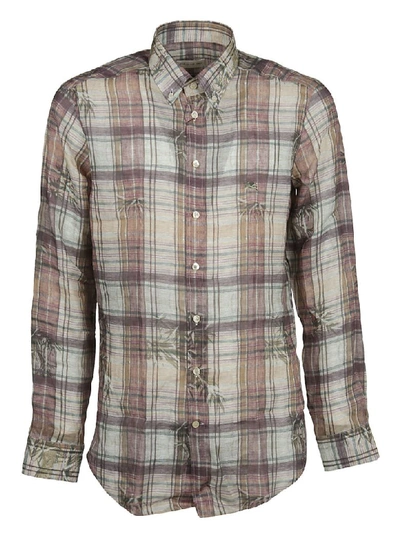 Shop Etro Checked Shirt