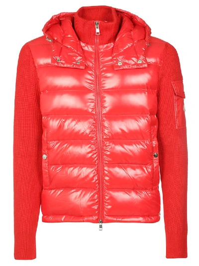 Shop Moncler Zipped Padded Cardigan