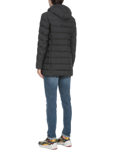 Shop Herno Quilted Down Jacket In Black