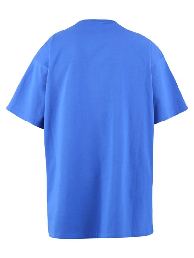 Shop Balenciaga Branded T-shirt In Blue