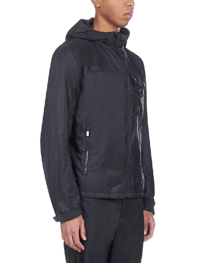 Shop Prada K-way Nylon Piuma Jacket In Nero