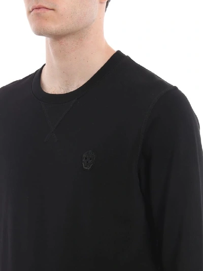 Shop Alexander Mcqueen Bull Skull Sweatshirt In Deep Black