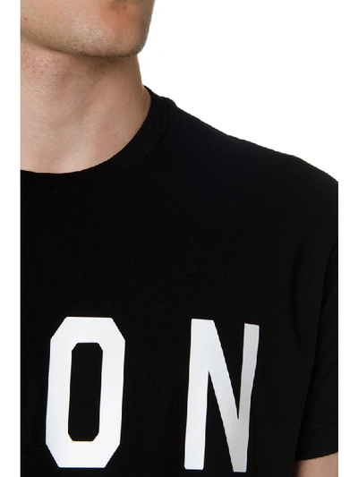 Shop Dsquared2 Black Icon Cotton T-shirt