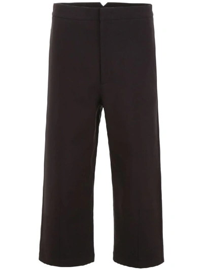 Shop Jil Sander Cropped Trousers In Black (black)