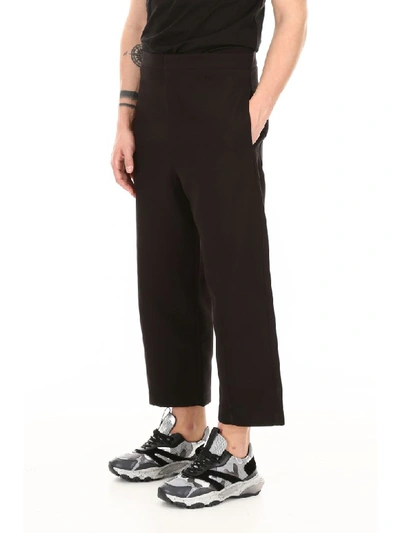 Shop Jil Sander Cropped Trousers In Black (black)