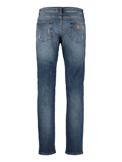 Shop Dolce & Gabbana Slim Fit Jeans In Denim