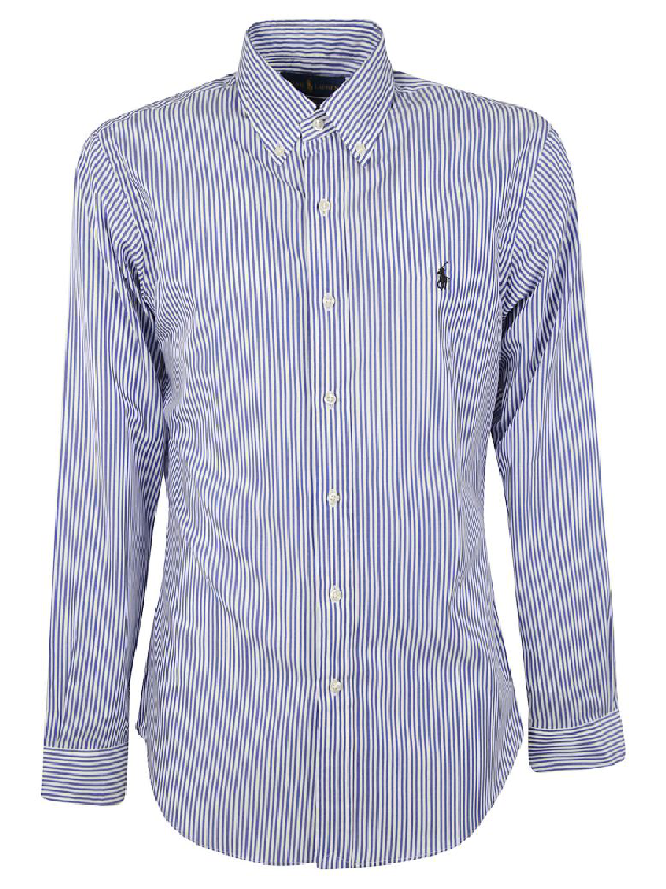 ralph lauren blue striped shirt