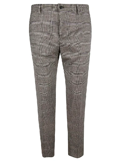 Shop Dolce & Gabbana Striped Trousers In Grey