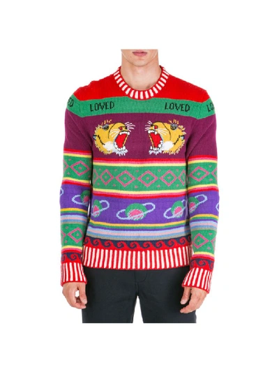 Shop Gucci Larry Jumper In Rosso