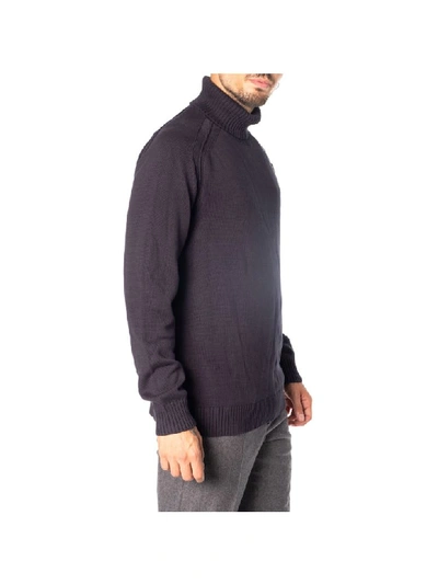 Shop Rrd - Roberto Ricci Design Rrd Turtleneck Shirt In Blue Black