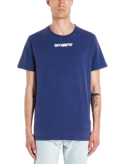 Shop Off-white Skull T-shirt In Blue