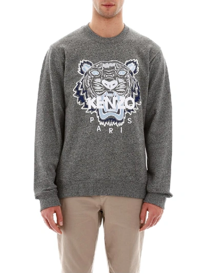 Shop Kenzo Tiger Sweatshirt In Anthracite (grey)
