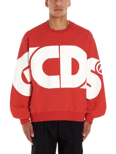 Shop Gcds New Macro Logo Sweatshirt In Red