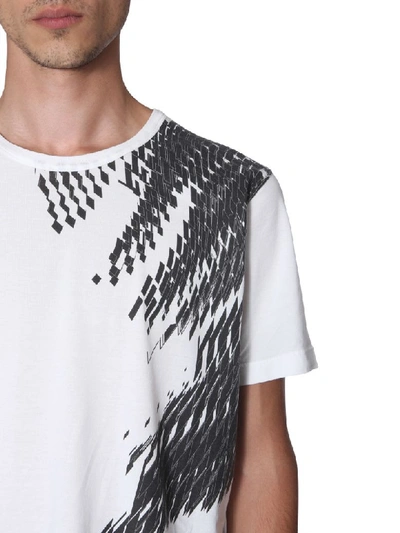 Shop Stone Island Shadow Project Round Neck T-shirt In Bianco