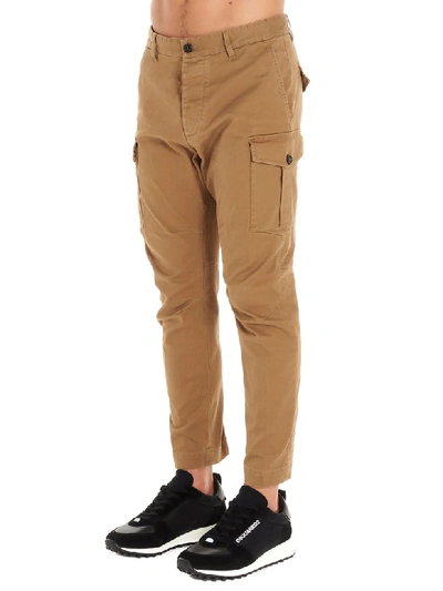 Shop Dsquared2 Sexy Cargo Pants In Brown