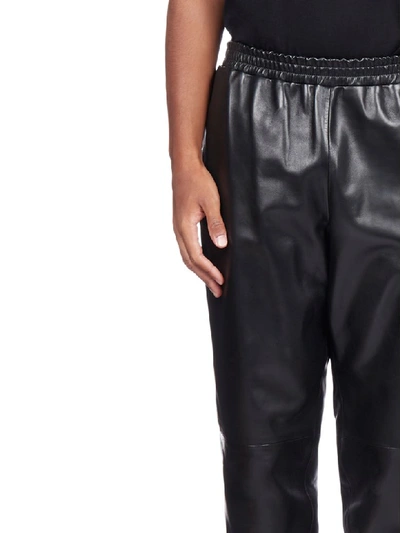 Shop Burberry Trousers In Black