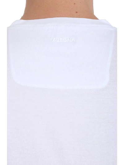 Shop Z Zegna T-shirt In White Cotton