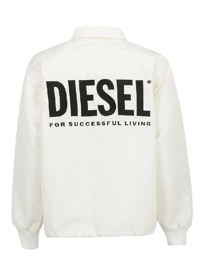 Shop Diesel Jacket In White