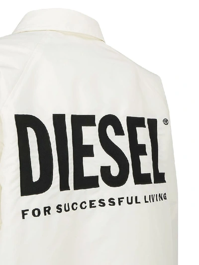 Shop Diesel Jacket In White