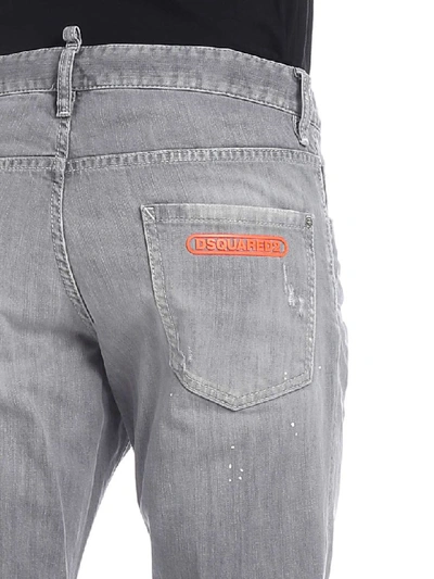 Shop Dsquared2 Grey Wash Cool Guy Jeans In Grigio