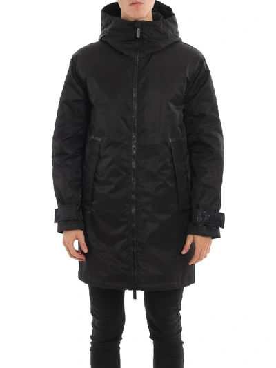 Shop Hogan Coat In Black