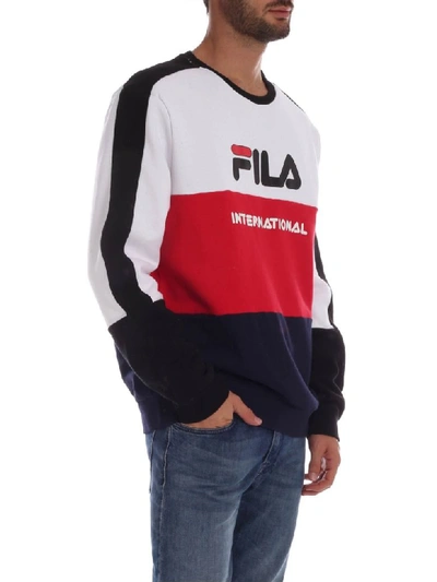 Shop Fila Cotton Sweatshirt In Multicolor