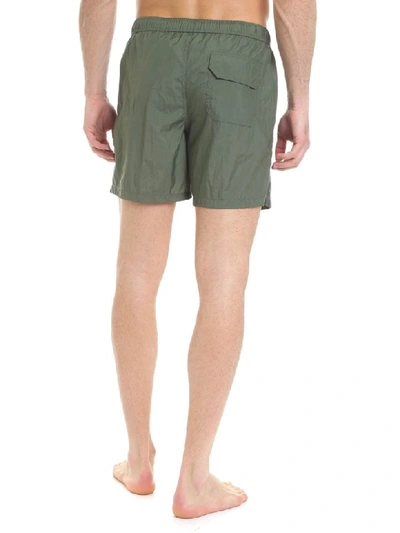 Shop Aspesi Boxer Sea In Verde Mimetico