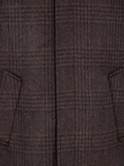 Shop Balenciaga Incognito Coat In Brown