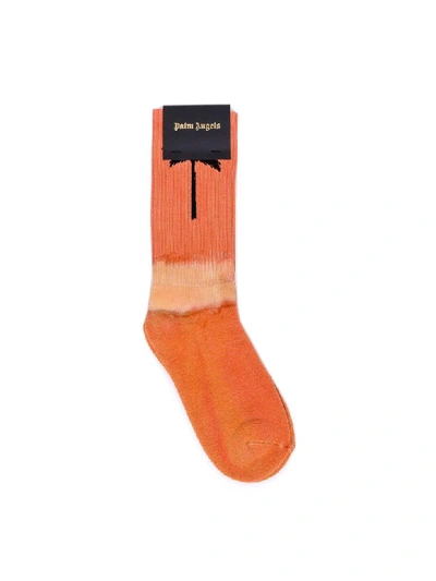 Shop Palm Angels Palm Socks In Orange