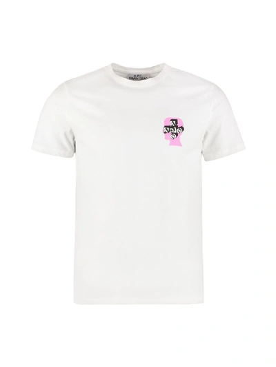 Shop Apc P.c.a.c. X Brain Dead Cotton T-shirt In White
