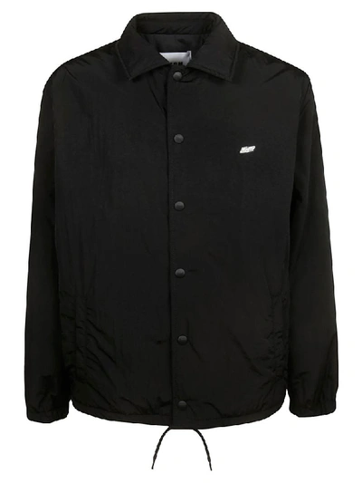 Msgm Black Oversize Jacket In Black