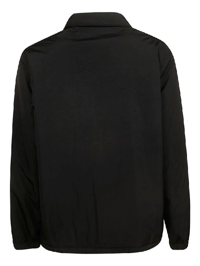 Msgm Black Oversize Jacket In Black
